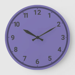 Reloj Redondo Grande Violeta clara