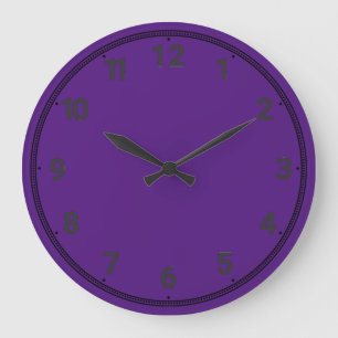 Reloj Redondo Grande Violeta Real
