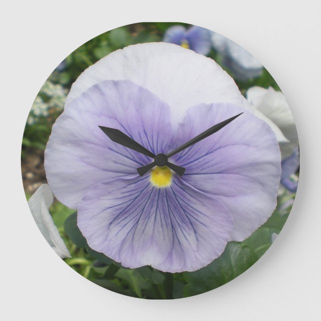Reloj Redondo Grande Violets~ Wall Clock (Anverso)