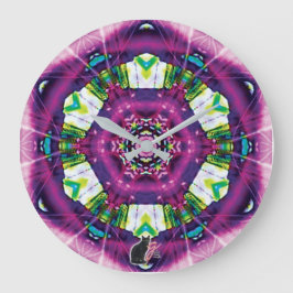 Reloj Redondo Grande Violette Kaleidoscope