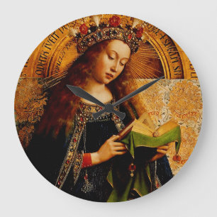 Reloj Redondo Grande Virgin Mary por Jan van Eyck