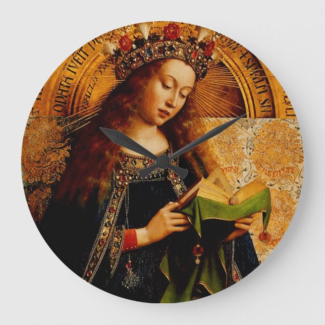 Reloj Redondo Grande Virgin Mary por Jan van Eyck (Anverso)