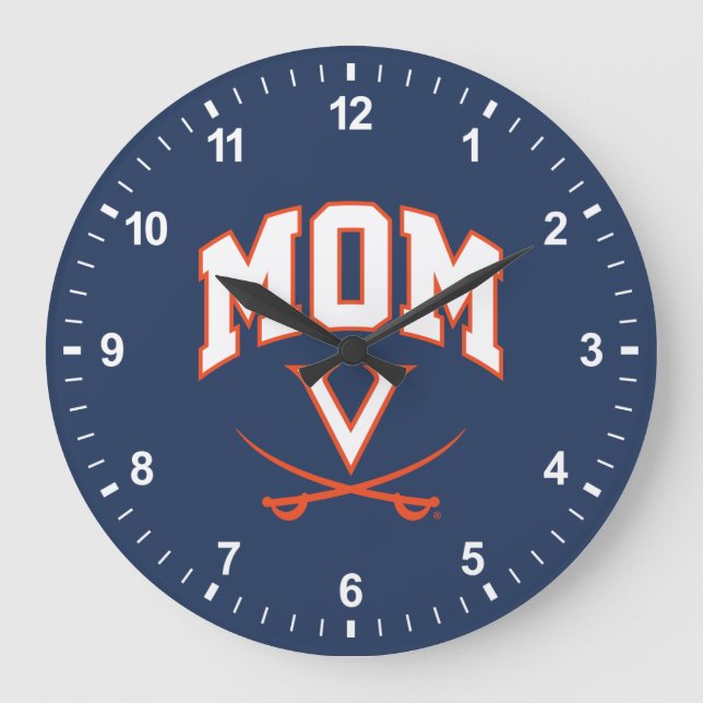 Reloj Redondo Grande Virginia Cavaliers Mom (Anverso)