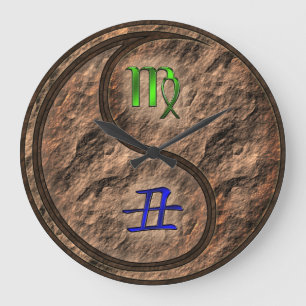 Reloj Redondo Grande Virgo & Buey de Tierra