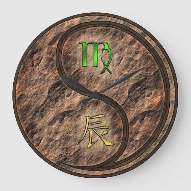 Reloj Redondo Grande Virgo & Dragón de Tierra (Anverso)