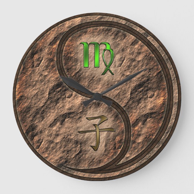 Reloj Redondo Grande Virgo & Rata de Tierra (Anverso)