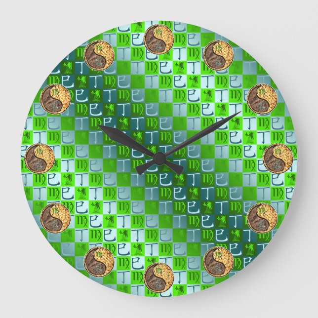 Reloj Redondo Grande Virgo & Serpiente de Fuego (Anverso)