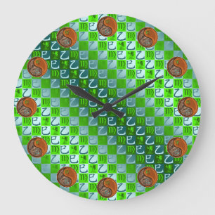 Reloj Redondo Grande Virgo & Serpiente de Madera