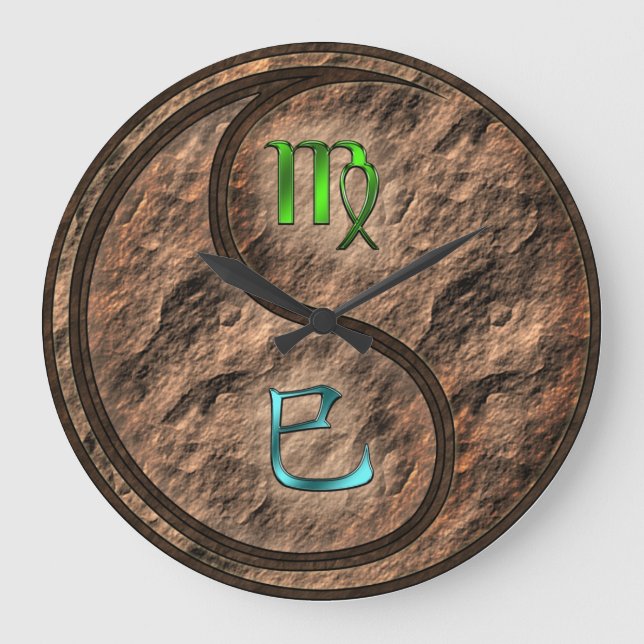 Reloj Redondo Grande Virgo & Serpiente de Tierra (Anverso)