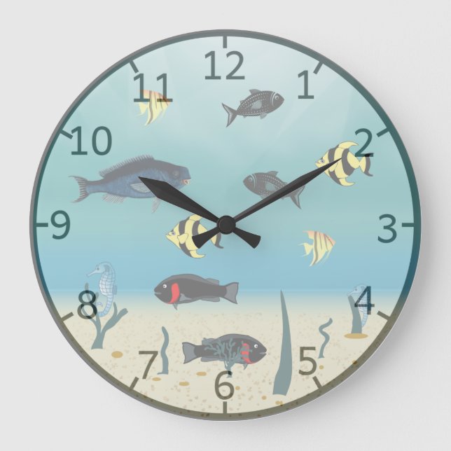 Reloj Redondo Grande visse inde zee (Anverso)