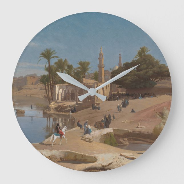 Reloj Redondo Grande Vista de Medinet El-Fayoum (Anverso)