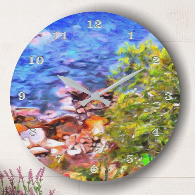 Reloj Redondo Grande Vista de ruta panorámica de Yelapa 0819 (Subido por el creador)