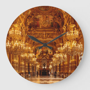 Reloj Redondo Grande Vista interior de la Ópera de París