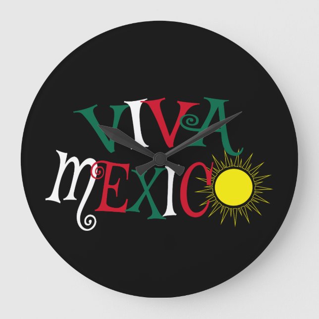 Reloj Redondo Grande Viva México (Anverso)