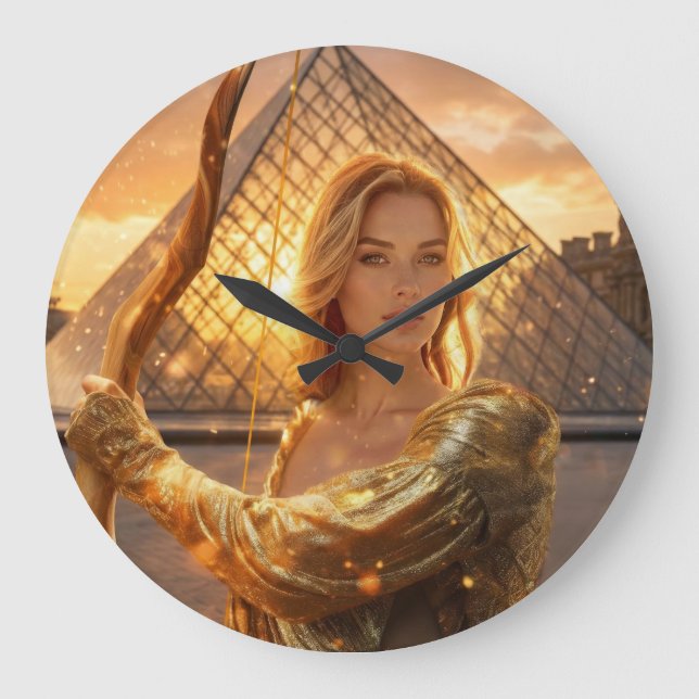 RELOJ REDONDO GRANDE VIVE LA FRANCE - PARIS (Anverso)