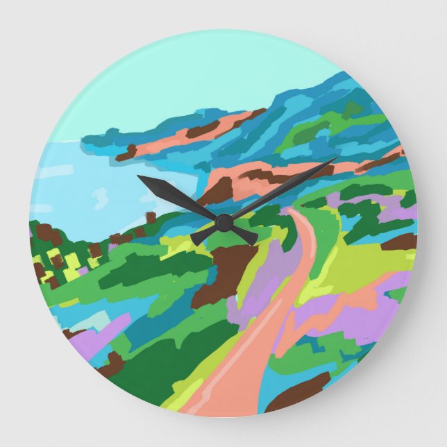 Reloj Redondo Grande Vivid Vistas (Anverso)