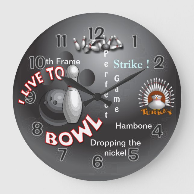 Reloj Redondo Grande Vivo en Bowl (Anverso)