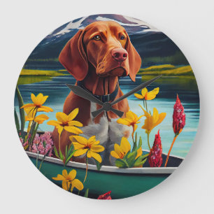 Reloj Redondo Grande Vizsla en una Pala: Una Aventura Escénica