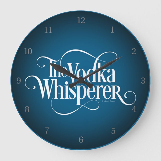 Reloj Redondo Grande Vodka Whisperer (Anverso)