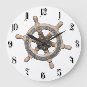 Reloj Redondo Grande Volante de dirección del buque