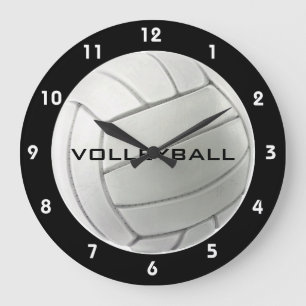 Reloj Redondo Grande Volleyball Design Wall Clock