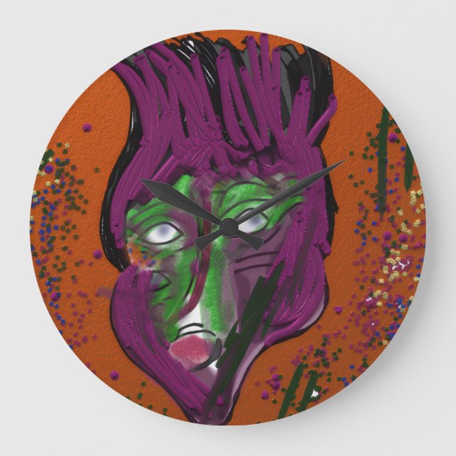 Reloj Redondo Grande Wacky Cartoon  (Anverso)