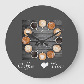 Reloj Redondo Grande Wall Clock Coffee time