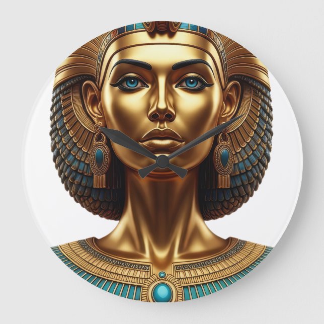 Reloj Redondo Grande Wall Clock Queen Cleopatra  (Anverso)