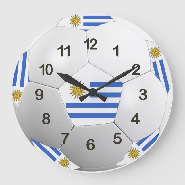 Reloj Redondo Grande Wall Clock Uruguay (Anverso)