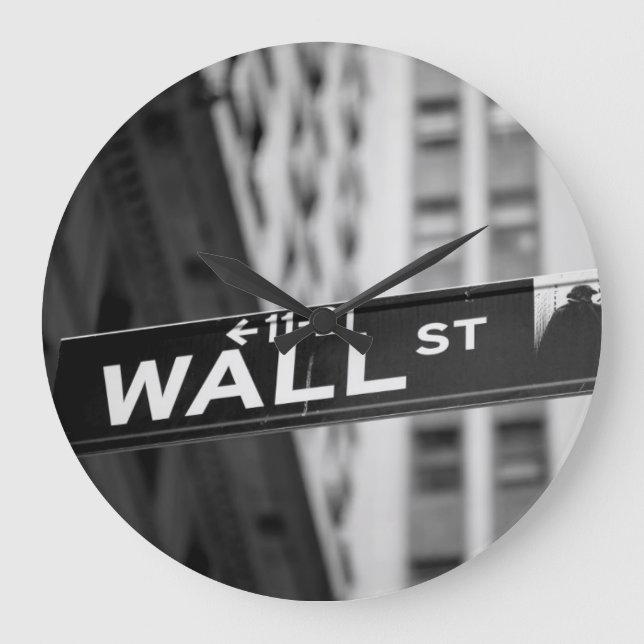 Reloj Redondo Grande Wall street (Anverso)