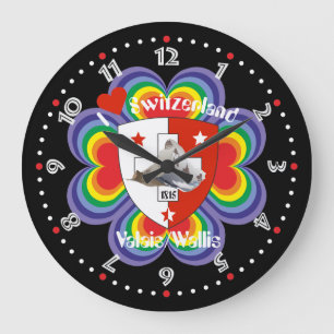 Reloj Redondo Grande Wallis Valais Schweiz Suisse Uhr