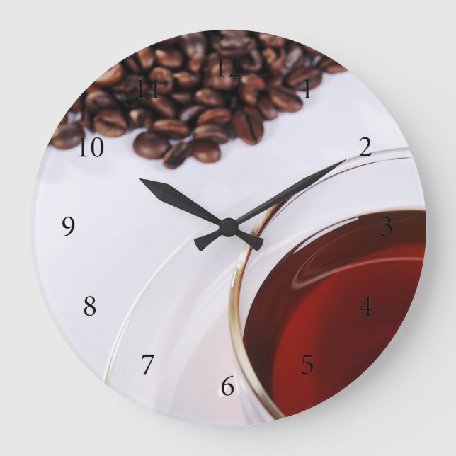 Reloj Redondo Grande Wanduhr con Kaffeebohnen móvil 2 (Anverso)