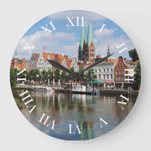 Reloj Redondo Grande Wanduhr Lübeck