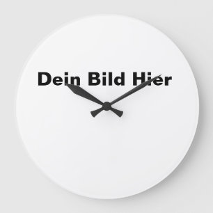 Reloj Redondo Grande Wanduhr mit deinem Bild selbst gestalten