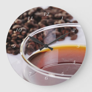 Reloj Redondo Grande Wanduhr mit Kaffeebohnen Motiv 1