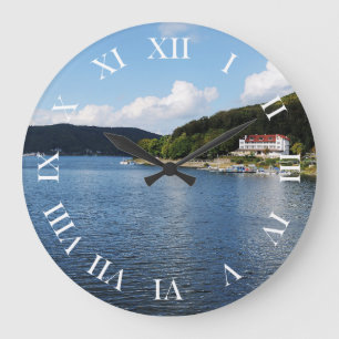 Reloj Redondo Grande Wanduhr redondo dígitos romanos Edersee Nordhessen