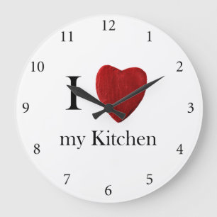 Reloj Redondo Grande Wanduhr redondo i Kitchen love my