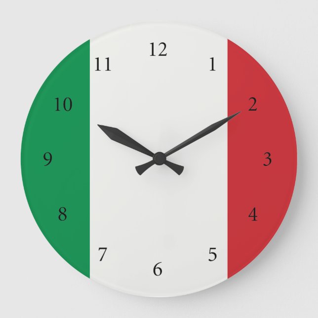 Reloj Redondo Grande Wanduhr redondo Italia estandarte (Anverso)