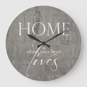 Reloj Redondo Grande Wanduhr *sweet home*