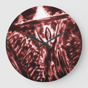 Reloj Redondo Grande Warding Off Evil