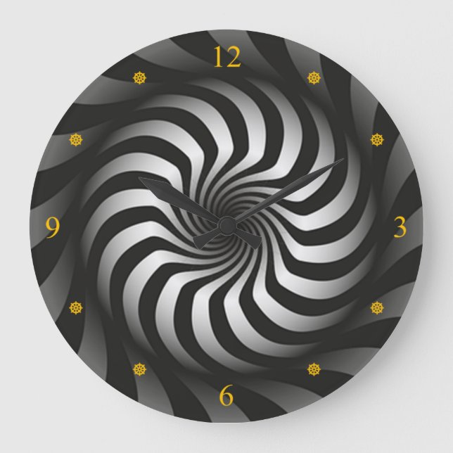 Reloj Redondo Grande Warp Espacial~Wormhole~Todos Somos Viajeros De Tie (Anverso)