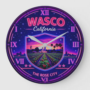 Reloj Redondo Grande Wasco California Agricultural Fields