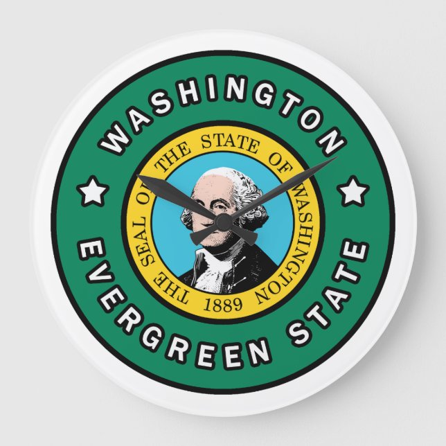 Reloj Redondo Grande Washington (Anverso)