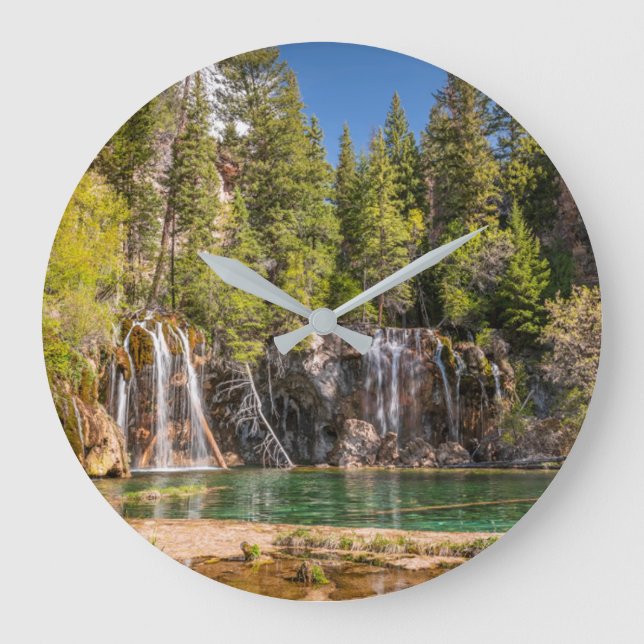 Reloj Redondo Grande Water | Hanging Lake Glenwood Springs, Colorado (Anverso)