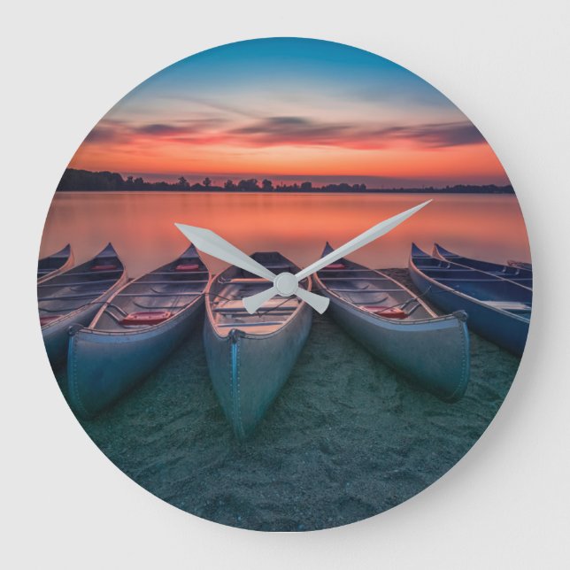 Reloj Redondo Grande Water | St. Louis Missouri Bay (Anverso)