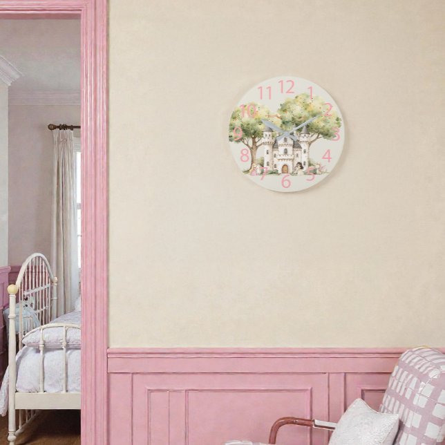 Reloj Redondo Grande Watercolor Fairytale Princess Whimsical (Subido por el creador)