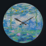 Reloj Redondo Grande Waterlilies, 1916-1919, por Claude Monet<br><div class="desc">Claude Monet - Waterlilies,  1916-1919. Oscar-Claude Monet (1840-1926) fue un pintor francés y fundador de la pintura impresionista que es visto como un precursor clave del modernismo,  especialmente en sus intentos de pintar la naturaleza como lo percibió.</div>