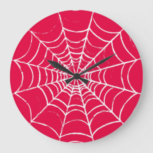 Reloj Redondo Grande Web rosa