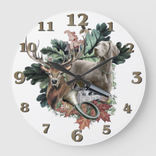 Reloj Redondo Grande  Weimaraner 