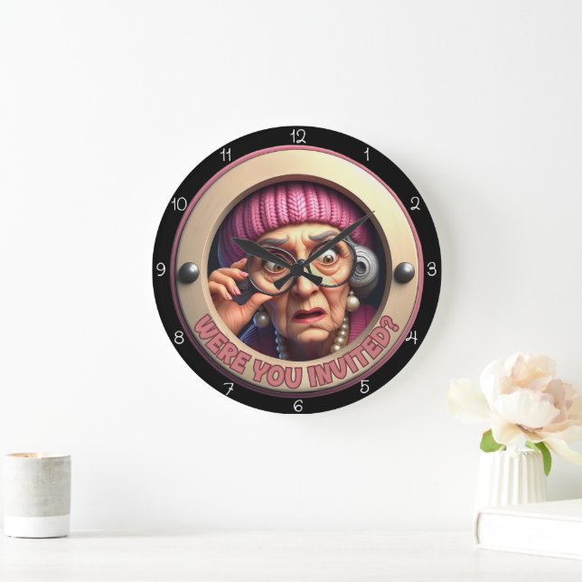 Reloj Redondo Grande Were You Invited? Wall Decor (Hogar)